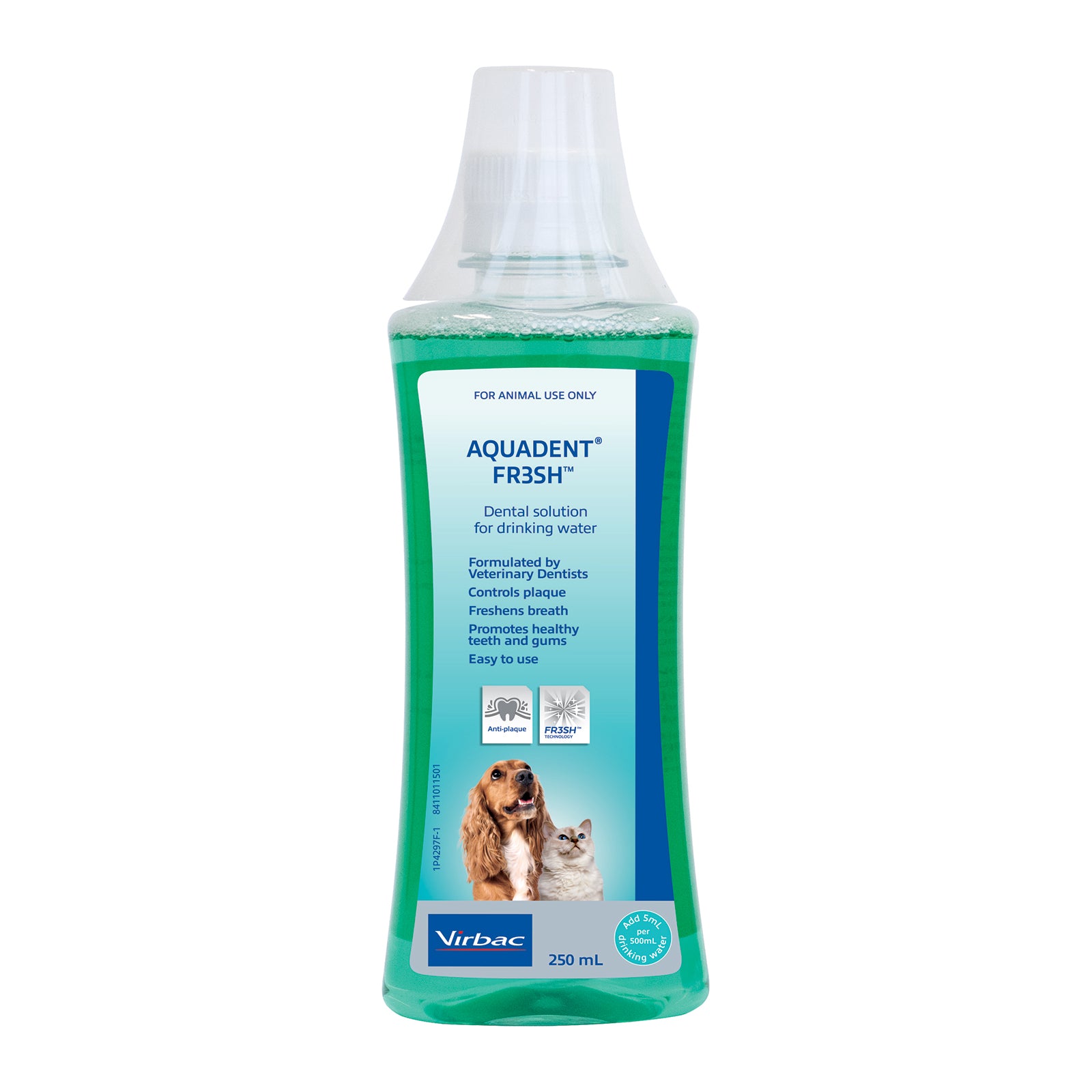 OTC Virbac Canine Feline; Aquadent Fresh Dental Solution; Fresh Dental Solution for Cats and Dogs