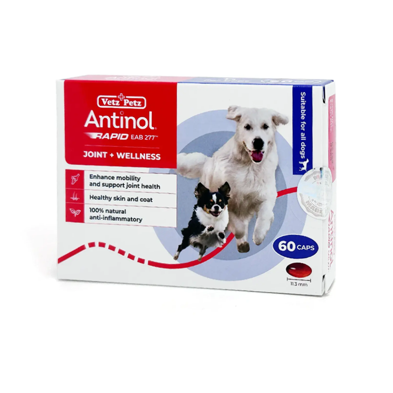 OTC Vetz Petz Canine; Antinol Rapid EAB-277; 犬用特強關節丸