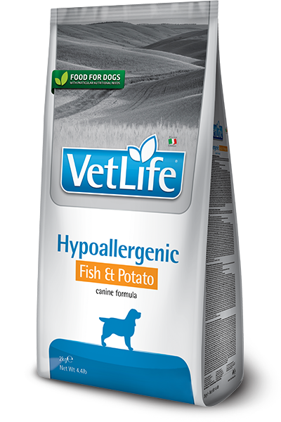 Vet Life Canine; Hypoallergenic Fish & Potato; 犬用低敏配方 (魚肉及番薯)