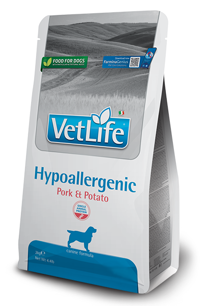 Vet Life Canine; Hypoallergenic Pork & Potato; 犬用低敏配方 (豬肉及馬鈴薯)