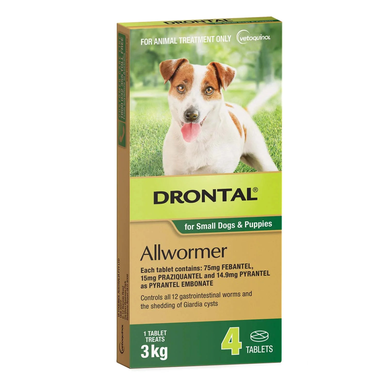 OTC Drontal Canine Dog Plus Tasty Tablets 1T 3kg 1T 3kg