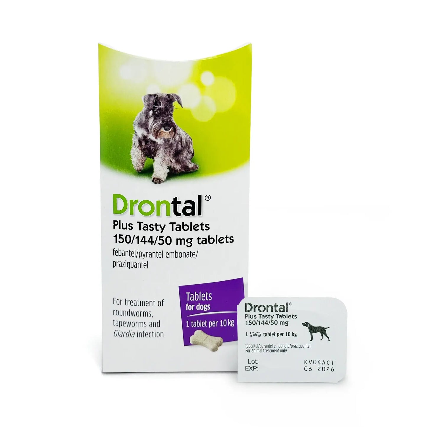 OTC Drontal Canine; Dog Plus Tasty Tablets 1T/10kg; Dog Deworming Drug (Tablets) 1T/10kg