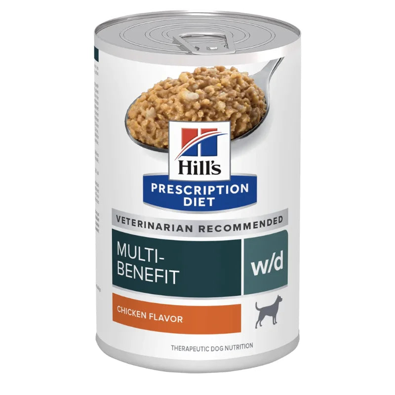Hill's Canine; W/D Multi-Benefit Canned; 希爾思™處方食品 犬用多重管理處方(消化 / 體重 / 血糖)罐頭 12罐