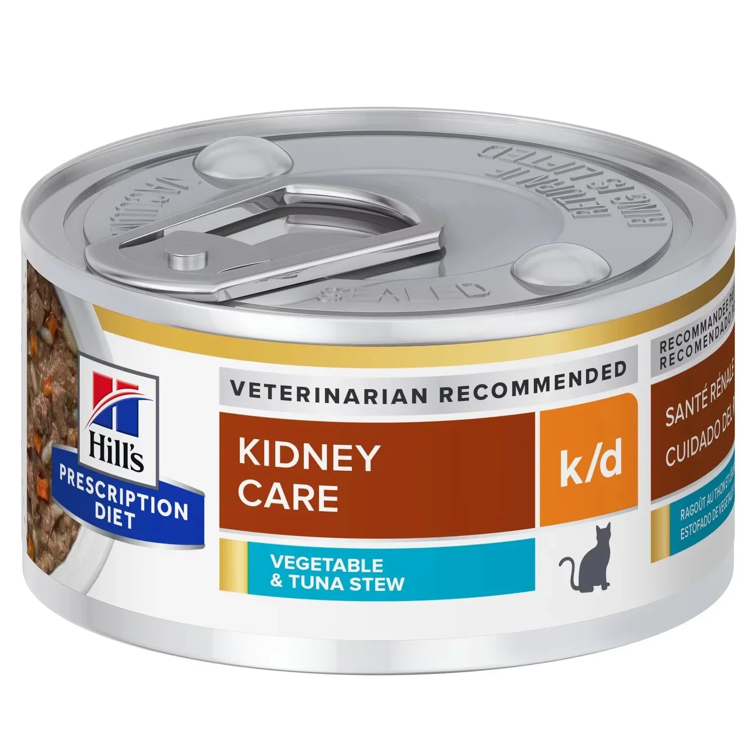Hill's Feline; K/D Kidney Care Canned (Vegetable & Tuna Stew); 希 Hill's Feline; K/D Kidney Care Canned (Vegetable & Tuna Stew); 希