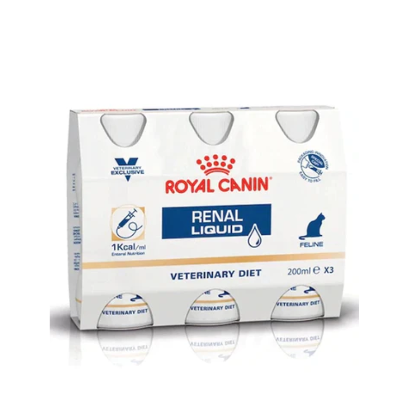 Royal Canin Feline; Renal Liquid; 成貓腎臟處方營養液 3瓶