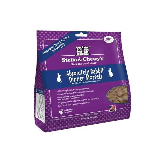 Stella & Chewy's Feline; Freeze-Dried Rabbit Dinner Morsels;