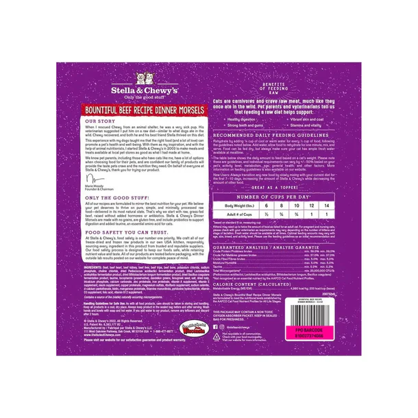 Stella & Chewy's Feline; Freeze-Dried Beef Dinner Morsels;