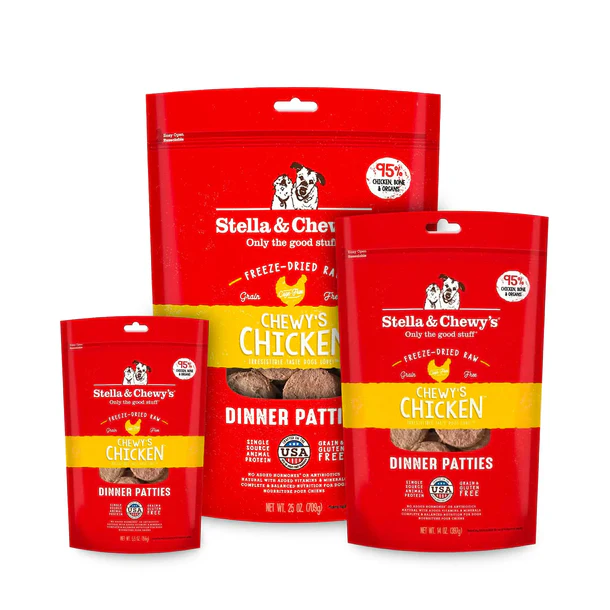 Stella & Chewy's Canine; Freeze Dried Chicken Dinners Patties; 凍乾狗糧雞肉配方