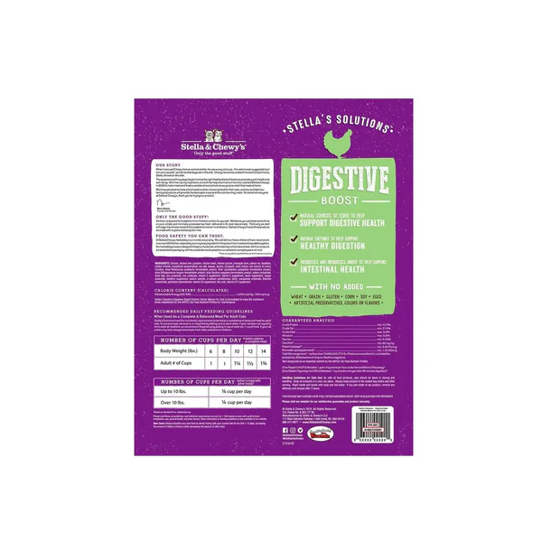 Stella & Chewy's Feline; Digestive Boost Cage-Free Chicken Dinner Mixers; 有助消化系統貓用乾糧伴侶 雞肉配方