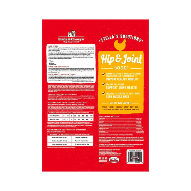 Stella & Chewy's Canine; Hip & Joint Boost Cage-Free Chicken Dinner Morsels; Freeze-dried dog food with free-range chicken for joint health