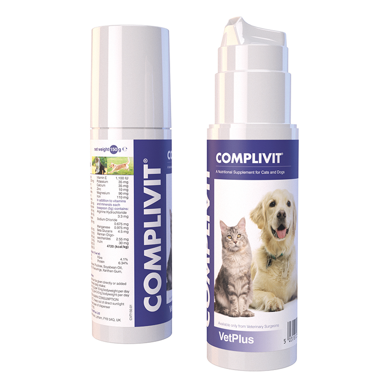 OTC VetPlus Canine & Feline; Complivit Nutritional Supplement; 貓狗用維他命及礦物質能量軟膏