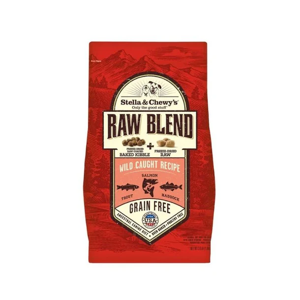 Stella & Chewy's Canine; Wild Caught Raw Blend Baked Kibble; 低溫烘焙狗糧及凍乾生肉粒 野生捕撈配方
