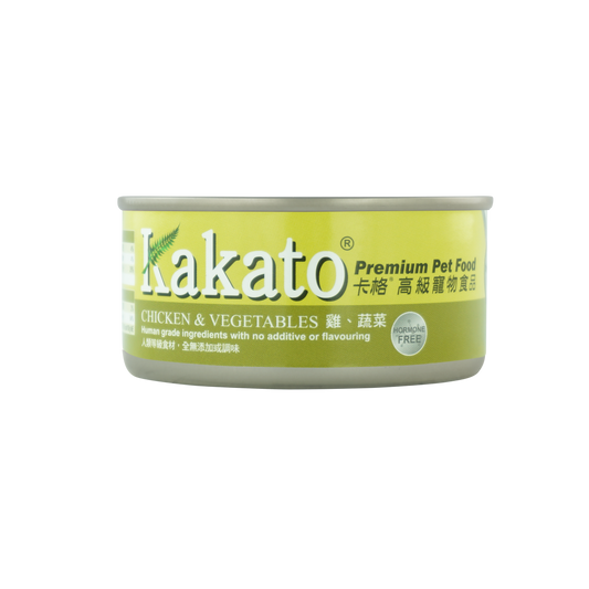 Kakato 貓狗鮮食罐 雞、蔬菜 48罐