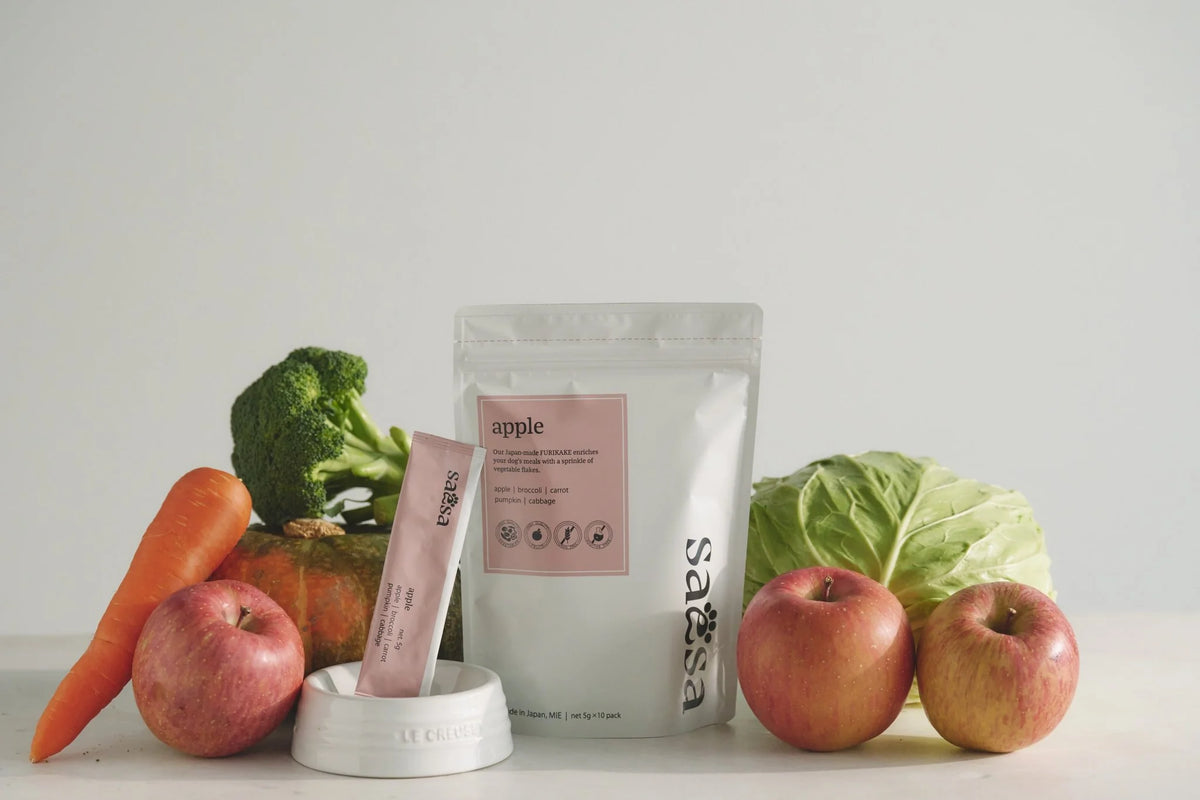 Saesa Canine Japan-Made Vegetable FURIKAKE Apple 犬用日本無添加蔬菜拌料 · 蘋果