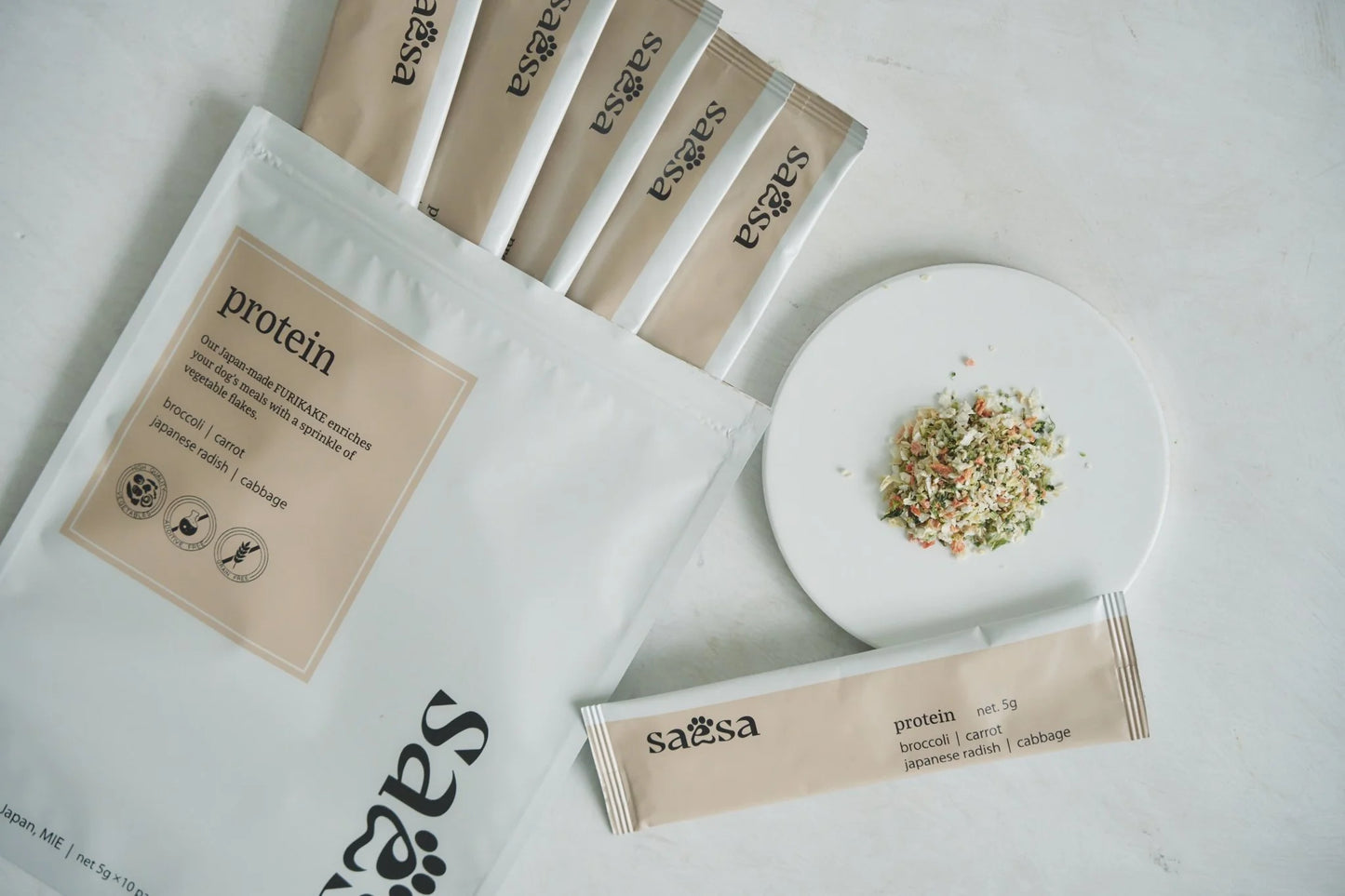 Saesa Canine Japan-Made Vegetable FURIKAKE Protein 犬用日本無添加蔬菜拌料 · 蛋白
