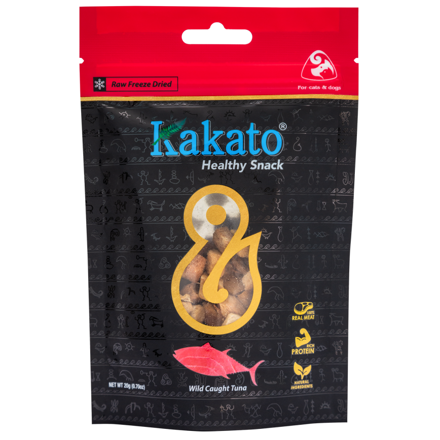 Kakato Feline & Canine; Freeze-Dried Pure Meat Snack Series Wild Caught Tuna; 貓狗凍乾純肉小食 野生捕撈吞拿魚 (953)