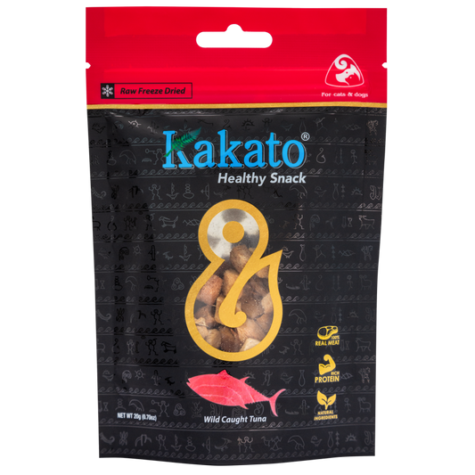 Kakato Feline & Canine; Freeze-Dried Pure Meat Snack Series Wild Caught Tuna; 貓狗凍乾純肉小食 野生捕撈吞拿魚 (953)