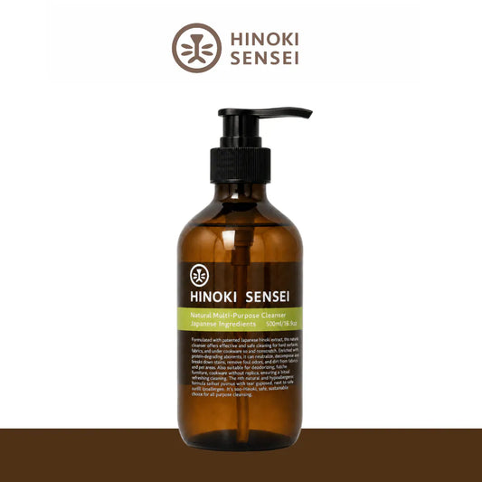 HINOKI SENSEI; 3-in-1 Laundry, Dish & Hand Wash 檜沐先生3合1 洗衣 · 洗碗 · 洗手清潔露
