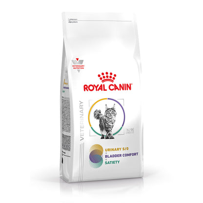 Royal Canin Feline; Urinary S/O + Bladder Comfort + Satiety Weight Management; 成貓泌尿道 + 膀胱舒緩 + 飽足感處方