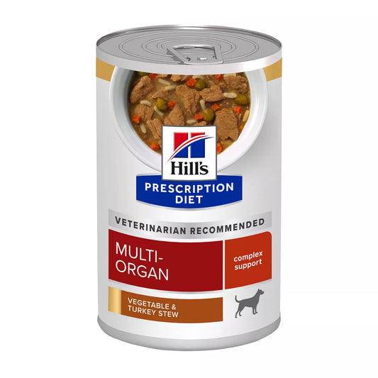 Hill’s Canine; Multi-Organ Vegetable & Turkey Stew; 希爾思™處方食品 犬用多重器官護理配方燉蔬菜火雞罐頭