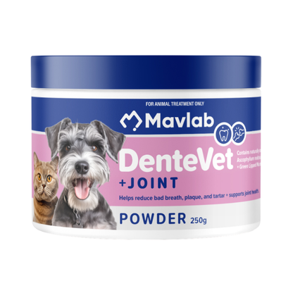 OTC Mavlab Canine & Feline; DenteVet® + Joint Powder 貓犬用抗牙菌斑及關節保健粉末