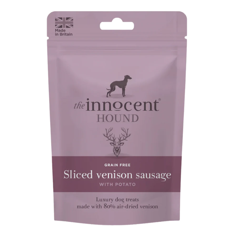 The Innocent Hound Canine; Sliced Venison Sausage with Potato Air-Dried Treats; 狗用鹿肉薯仔香腸風乾小食
