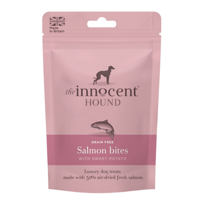 The Innocent Hound Canine; Salmon Bites with Sweet Potato Air-Dried Treats; 狗用紅薯三文魚風乾小食
