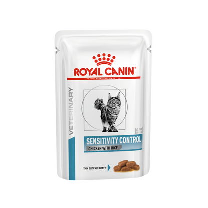 Royal Canin Feline; Sensitivity Pouch (Chicken with Rice); 成貓過敏控制處方袋裝濕糧（雞肉） 12包