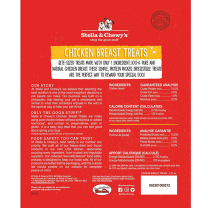 Stella &amp; Chewy's Single Ingredient Chicken Breast Treats for Dogs, Stella &amp; Chewy's Freeze-Dried Single Ingredient Chicken Breast Treats for Dogs