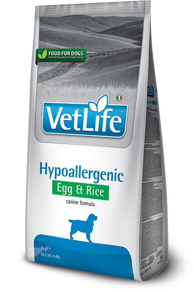 Vet Life Canine; Hypoallergenic Egg & Rice; 犬用低敏配方 (雞蛋及白米)