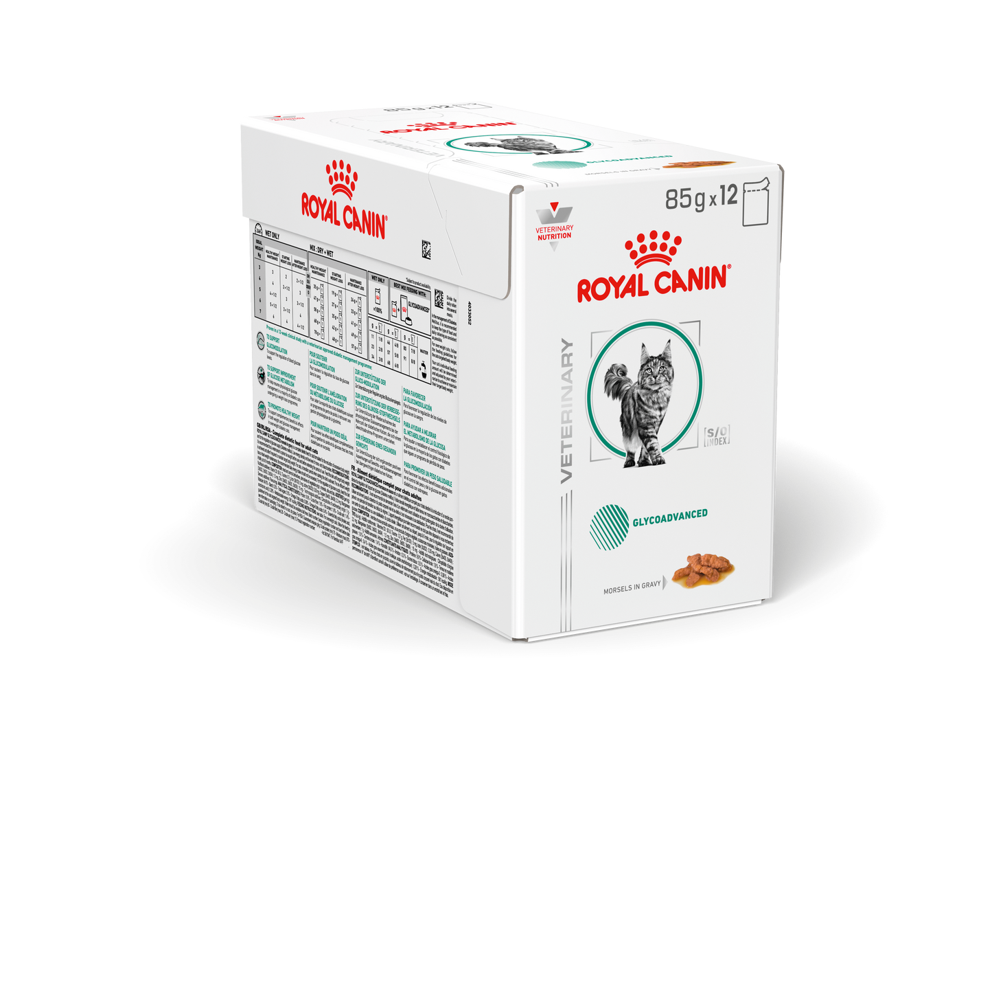Royal Canin Feline; Glycoadvanced Gravy Pouch; 成貓糖尿病控糖處方袋裝濕糧(肉汁) 12包