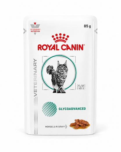 Royal Canin Feline; Glycoadvanced Gravy Pouch; 成貓糖尿病控糖處方袋裝濕糧(肉汁) 12包