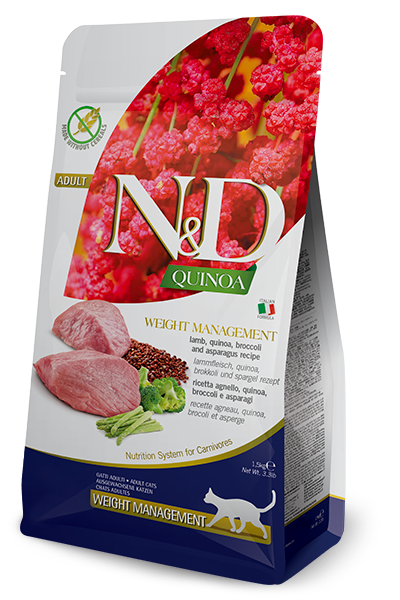 Farmina N&D Feline; Adult Quinoa Weight Management Lamb; 成貓藜麥系列體重控制羊肉配方