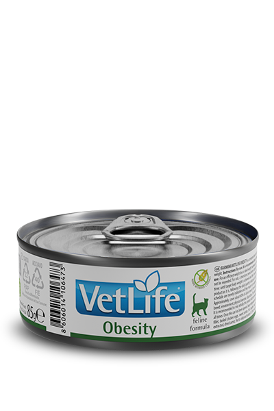 Vet Life Feline; Obesity Canned; 貓用體重控制配方罐頭
