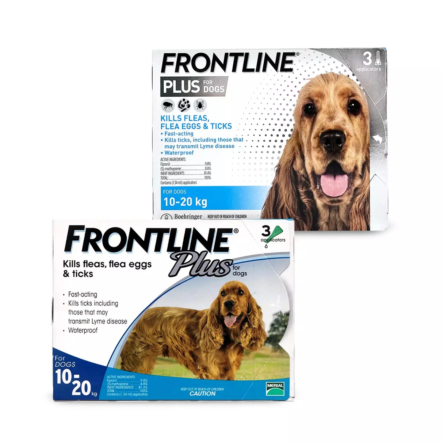 OTC Frontline Plus for Dogs 10-20kg Flea and Anti-Cattle Tick Drops for Dogs