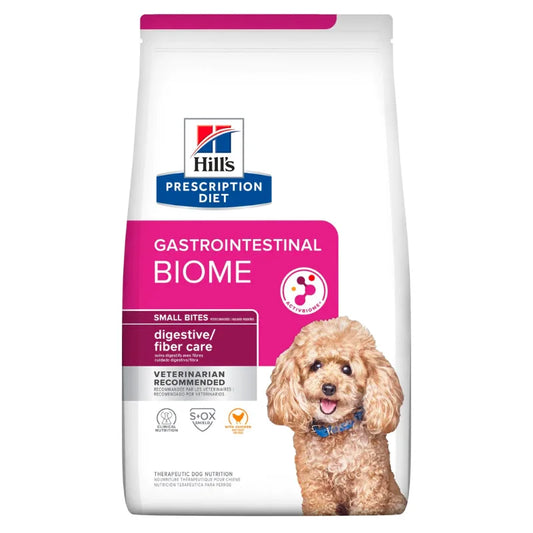 Hill's Canine; Biome Small Bite Digestive / Fiber Care; 希爾思™處方食品 犬用GI Biome健康腸菌叢小顆粒配方（消化 / 纖維護理）