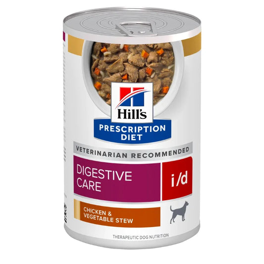 Hill's Canine; I/D Digestive Care Canned (Chicken Stew); 希爾思™處方食品 犬用消化系統護理處方罐頭（燉雞肉）