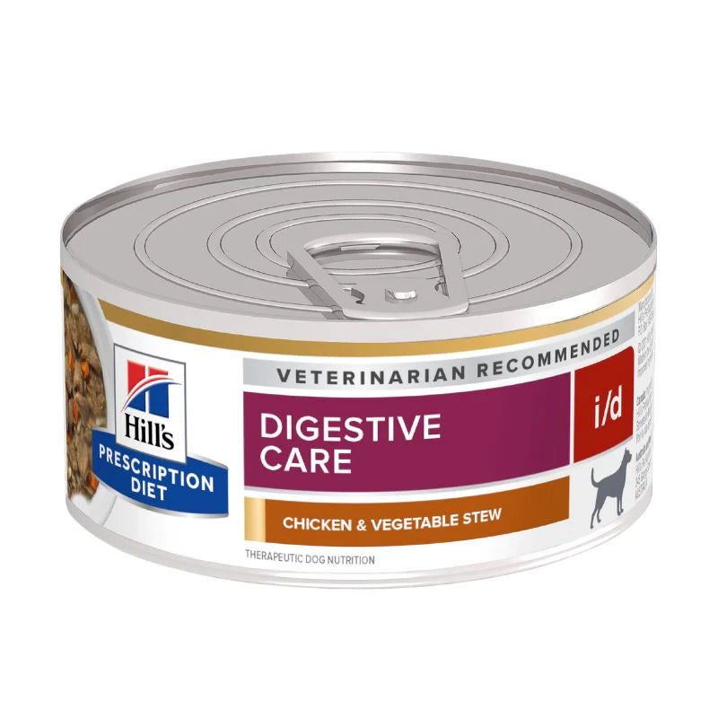 Hill's Canine; I/D Digestive Care Canned (Chicken Stew); 希爾思™處方食品 犬用消化系統護理處方罐頭（燉雞肉）