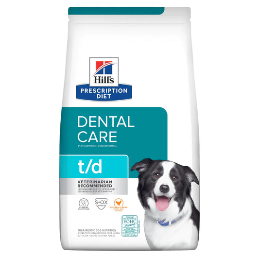 Hill's Canine; T/D Dental Care; 希爾思™處方食品 犬用口腔護理配方