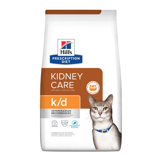Hill's Feline; K/D Kidney Care (Ocean Fish); 希爾思™處方食品 貓用腎臟護理處方（海魚）
