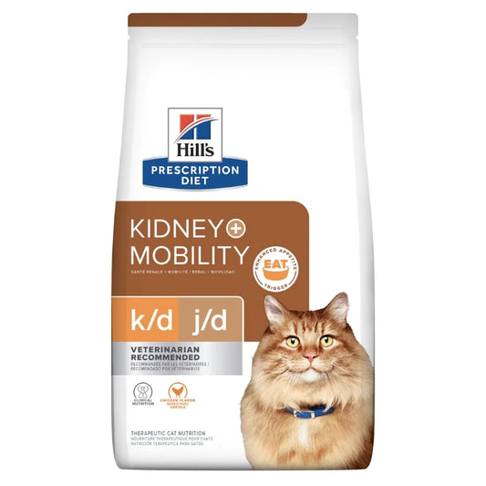 Hill's Feline; K/D + Mobility (Kideney + Joint Care); 希爾思™處方食品 貓用腎臟護理及關節護理配方
