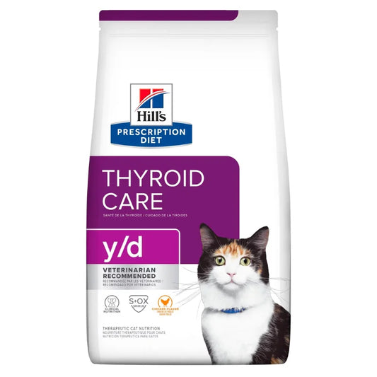 Hill's Feline; Y/D Thyroid Care; 希爾思™處方食品 貓用甲狀腺管理配方