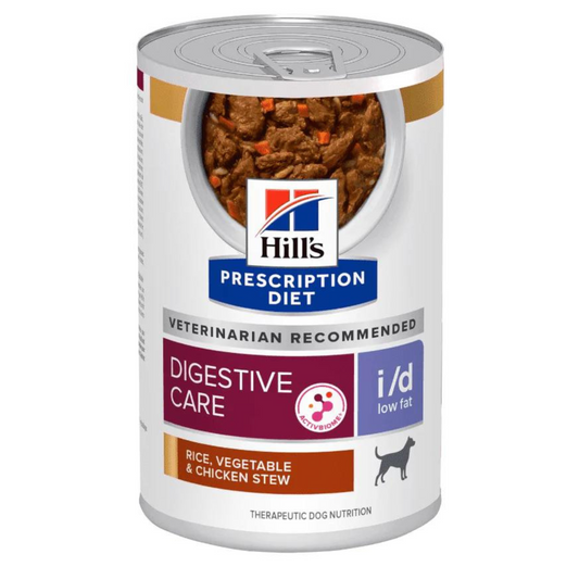 Hill's Canine; G-I I/D Low Fat Ckn & Veg Stew; 希爾思™處方食品 犬用低脂消化系統護理處方罐頭（燉雞肉）