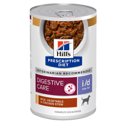 Hill's Canine; G-I I/D Low Fat Ckn & Veg Stew; 希爾思™處方食品 犬用低脂消化系統護理處方罐頭（燉雞肉）