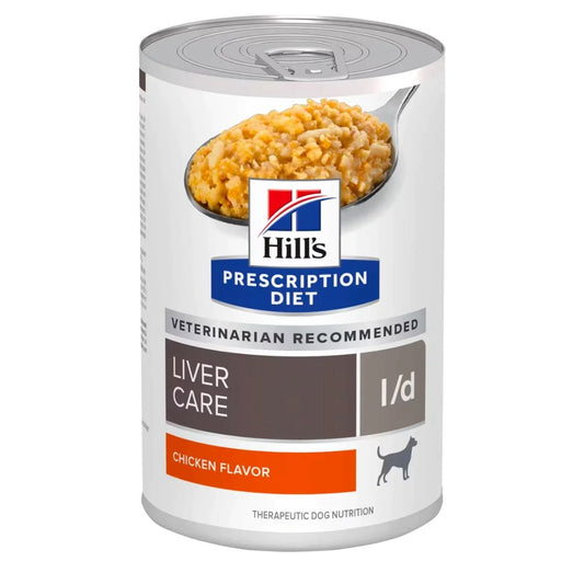 Hill's Canine; L/D Liver Care Canned (Chicken); 希爾思™處方食品 犬用肝臟護理處方罐頭（雞肉） 12罐