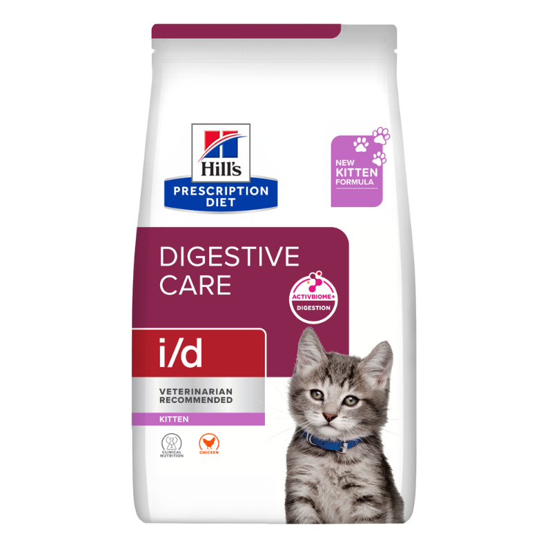 Hill's Feline; I/D Kitten Digestive Care; 希爾思™處方食品 幼貓用消化系統護理配方