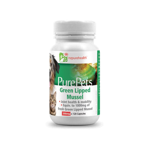 OTC NZ Pure Health Canine & Feline; Pure Pets Green Lipped Mussel Joint Health Capsule; 貓狗用關節健康青口素