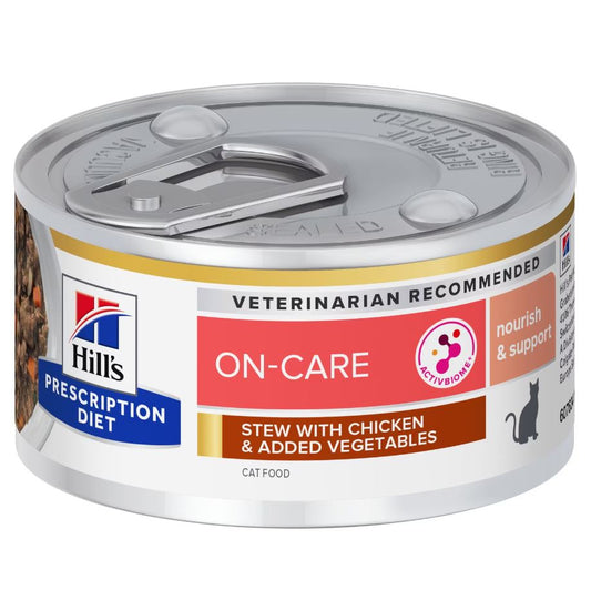 Hill's Feline; ONC CARE Canned (Chicken & Vegetable Stew); 希爾思™處方食品 貓用 ONC CARE 腫瘤照護處方罐頭（雞肉燉蔬菜味）24罐