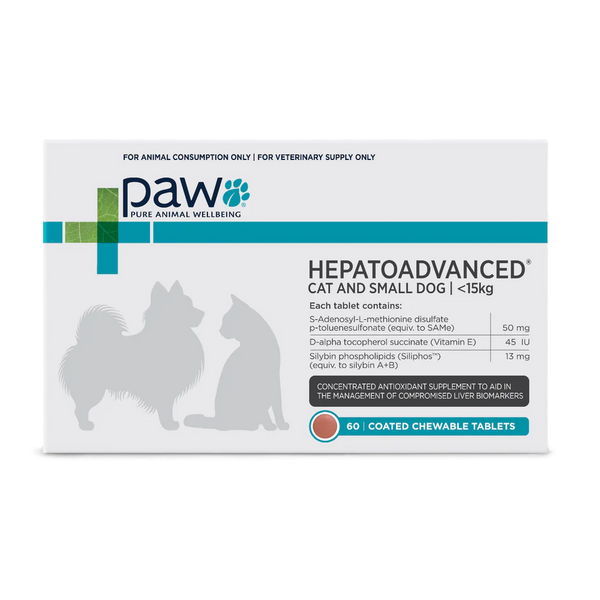 OTC PAW Canine & Feline; HepatoAdvanced Cat & Small Dog Chews; 肝臟高效護理配方咀嚼片（貓隻及小型犬）