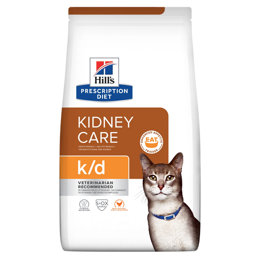 Hill's Feline; K/D Kidney Care (Chicken); 希爾思™處方食品 貓用腎臟護理處方（雞肉）